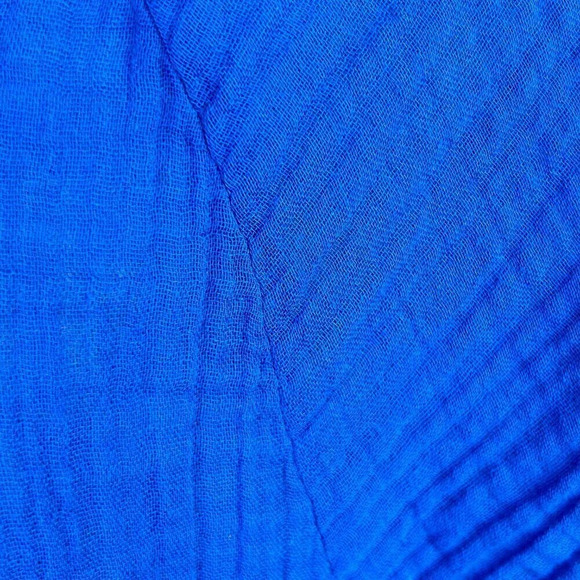 Three Dots Royal Blue Cotton Sheath Casual Dress With Pockets Size Medium - Picture 4 of 8